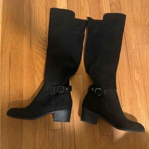 Unisa Black Heeled Boots